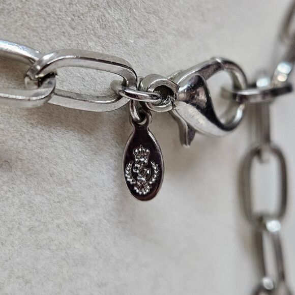 VINTAGE Premier Designs Silver Tone Beaded Tassel Long Chain Necklace - Picture 8 of 9